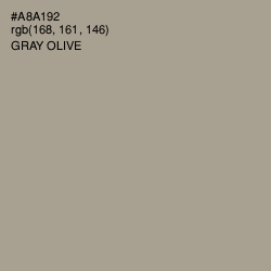 #A8A192 - Gray Olive Color Image